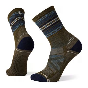 Smartwool Hike Light Cushion Spiked Stripe Crew Socks